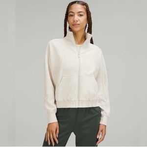 Lululemon NWT Softsreme Funnel Neck Full zip.